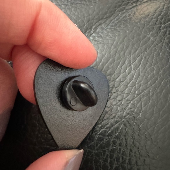 Heart-Shaped ‘It’s OK to Not Feel OK’ Enamel Pin with Celestial Design - Picture 3 of 3